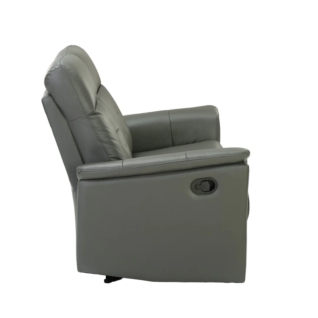 Dark Grey Manual 2 Seater Recliner Sofa By Stories - Image 2