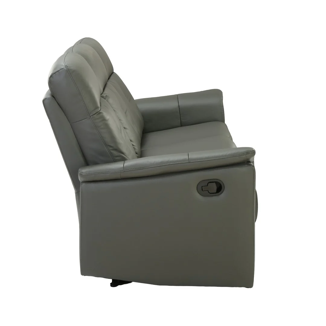 Dark Grey Manual 3 Seater Recliner Sofa By Stories - Image 8