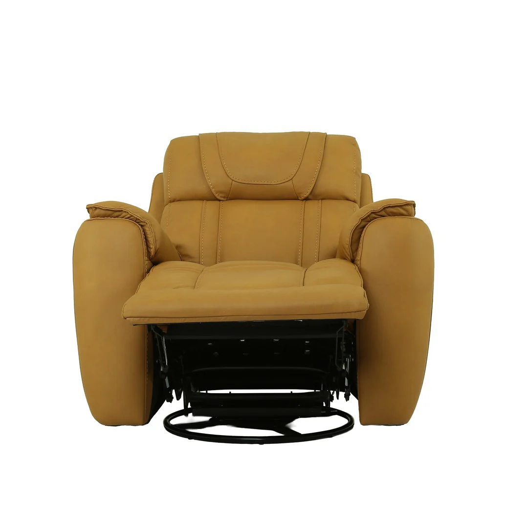 Angelina Motorized 1 Seater Recliner Rocking Leather Sofa By Stories - Image 3