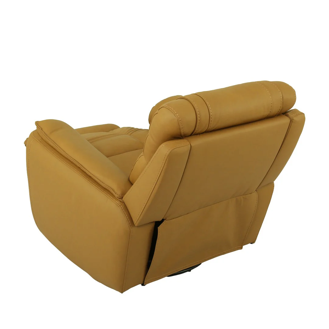 Angelina Motorized 1 Seater Recliner Rocking Leather Sofa By Stories - Image 6