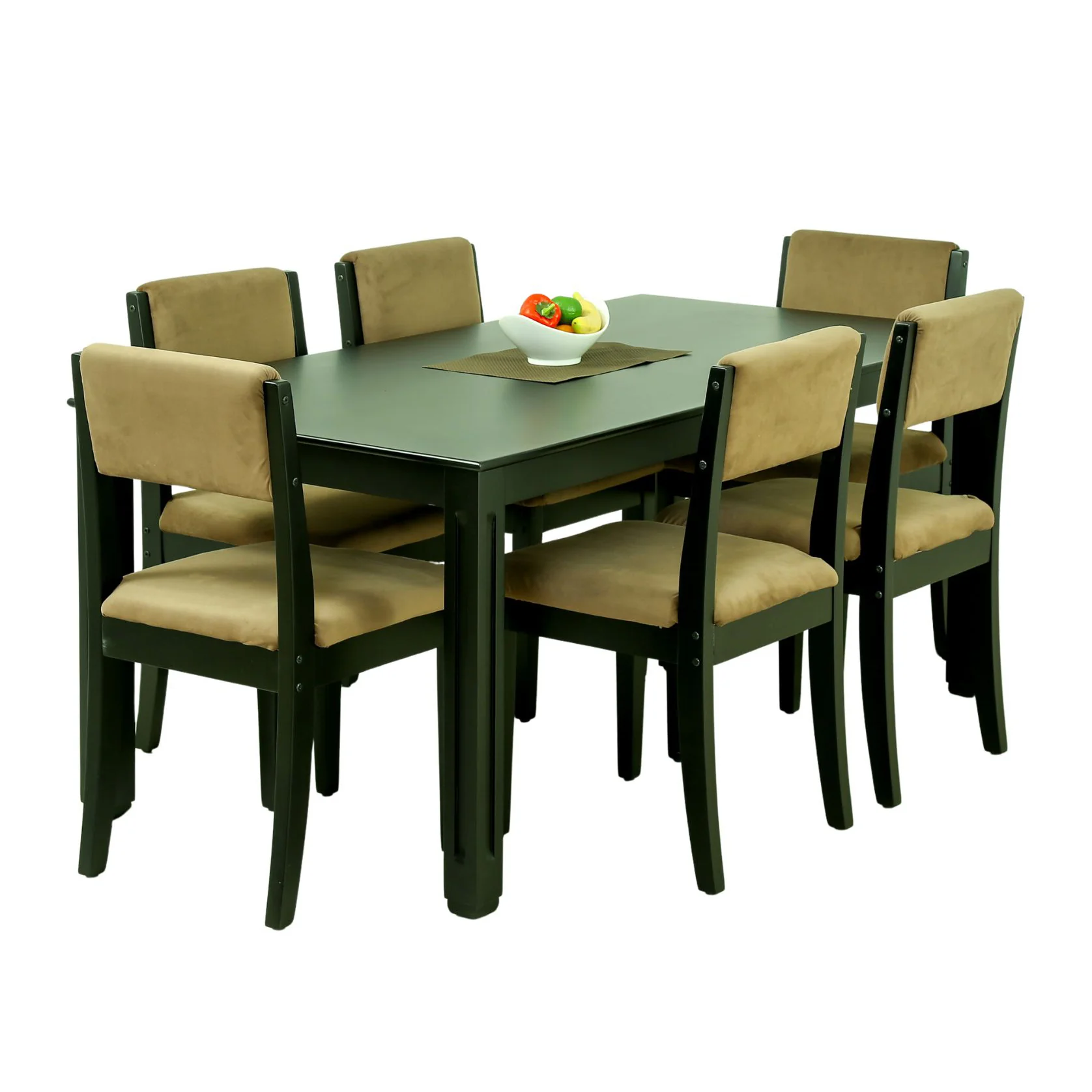 Black 6 Seater Dining Table - Image 3