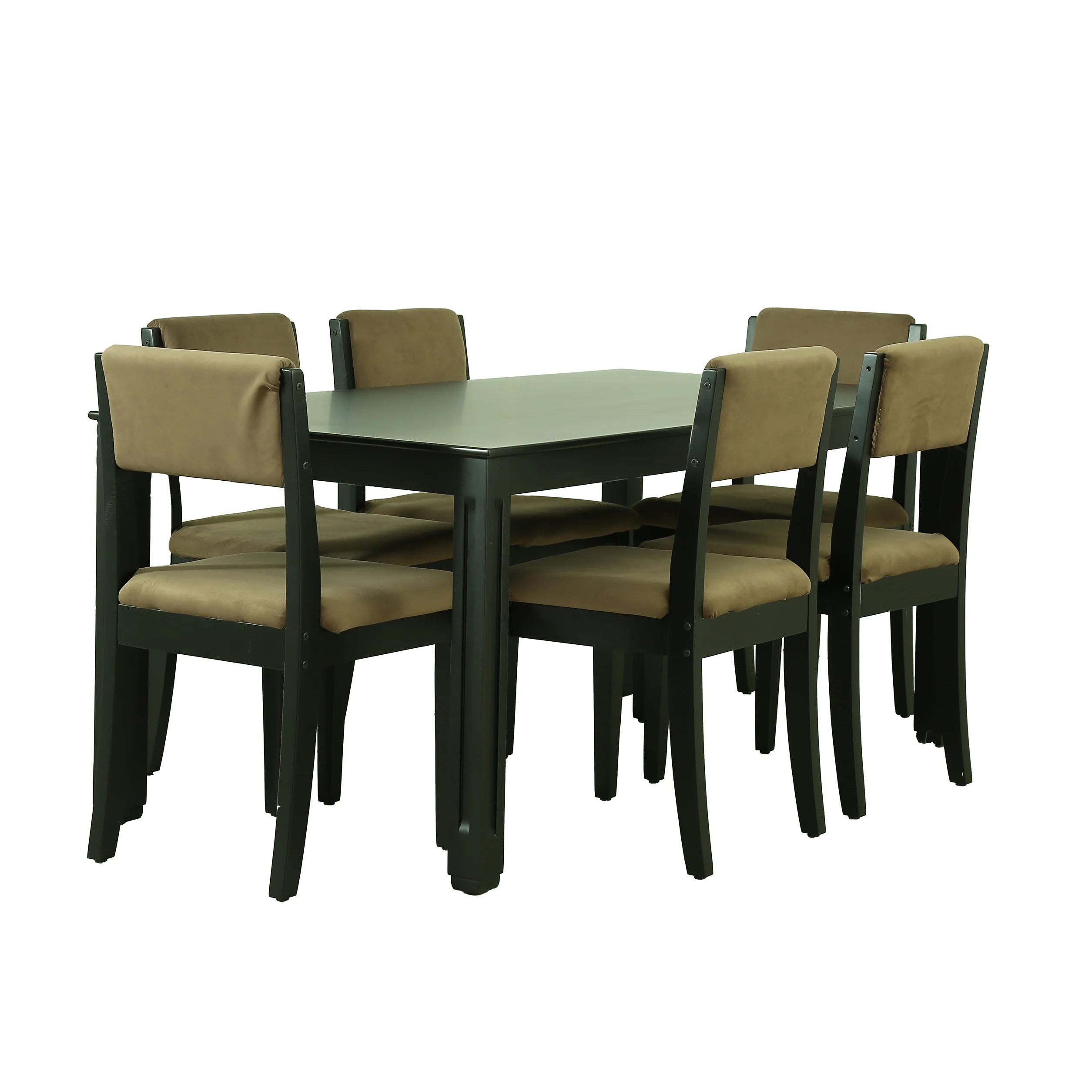 Black 6 Seater Dining Table - Image 7