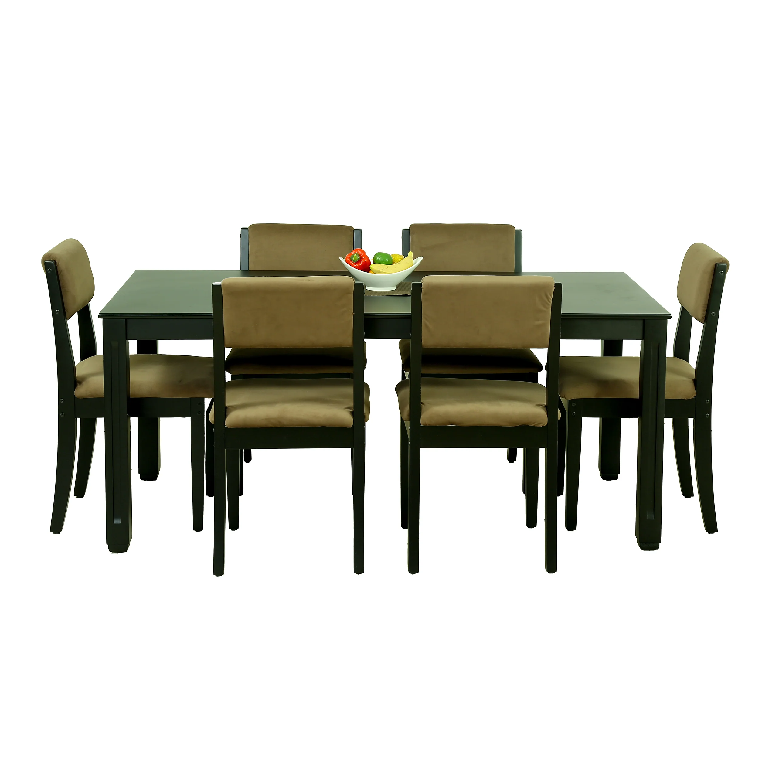 Black 6 Seater Dining Table - Image 9