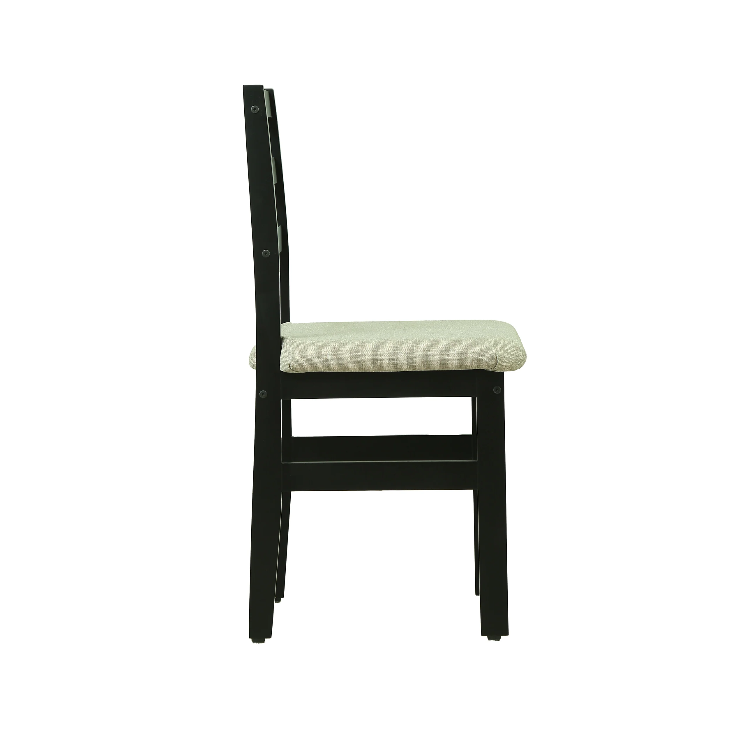 Black Dining Chair [Treated Rubberwood] - Image 4