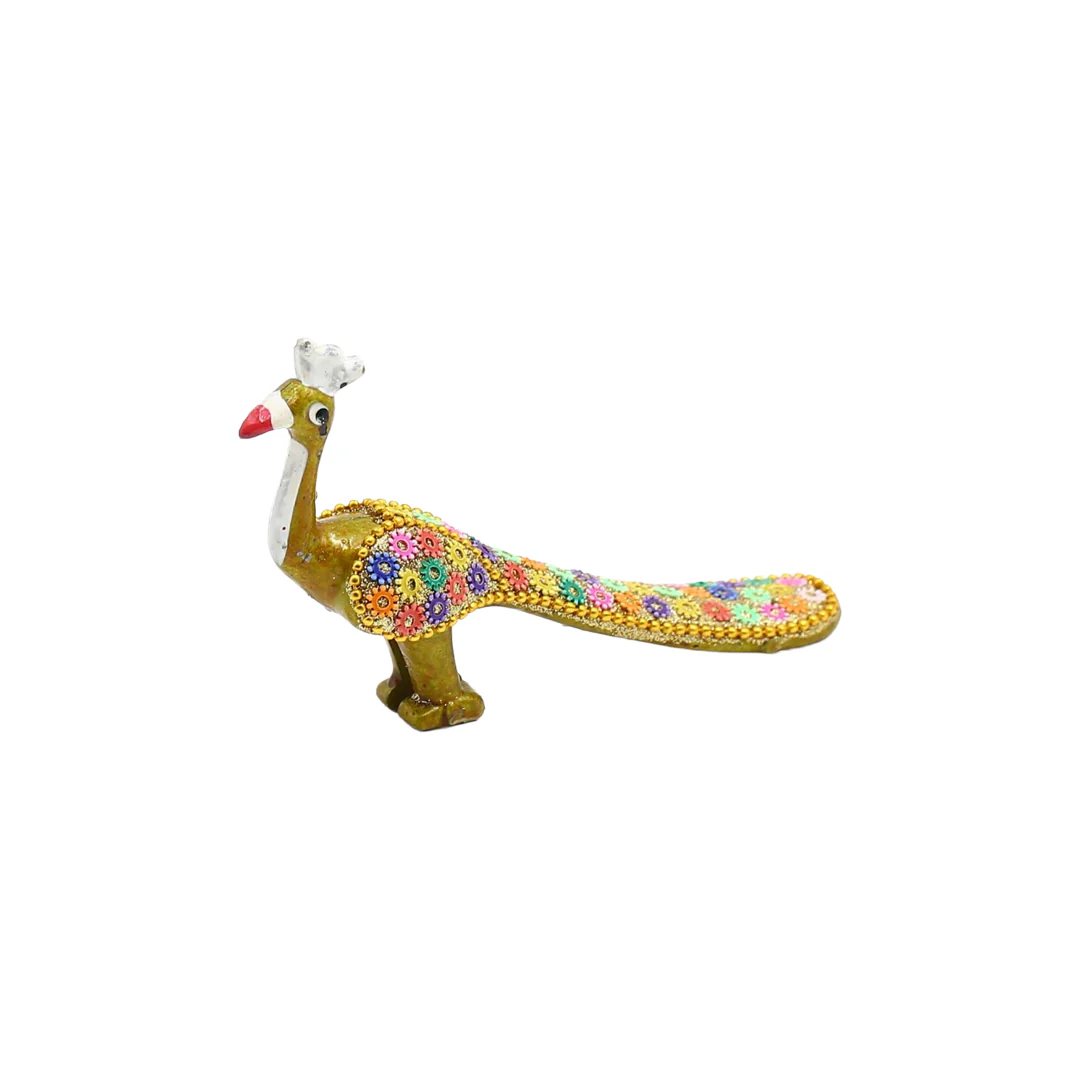 Resin Peacock With Multi Color Beads By Stories - Image 3