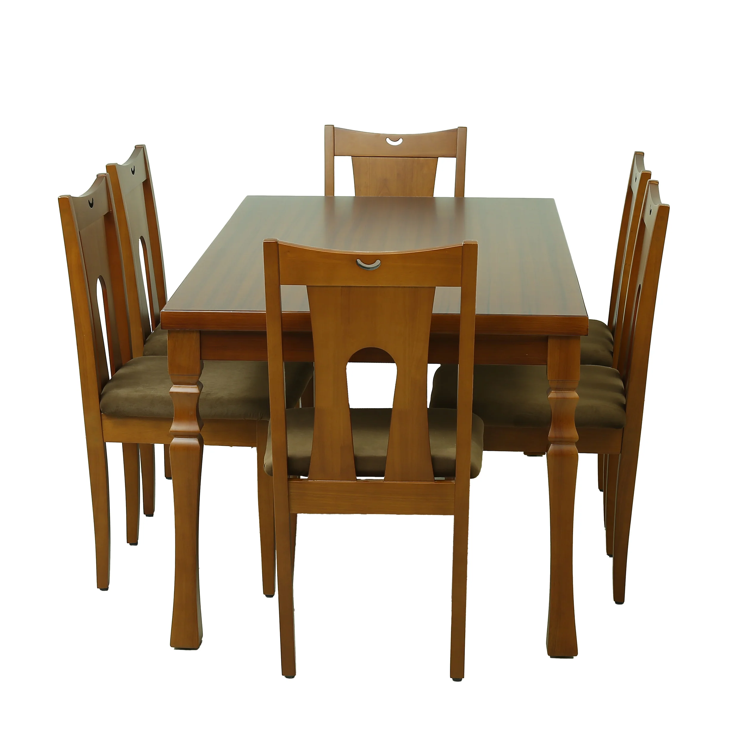 Chocolate 6 Seater Dining Table By Stories - Image 8