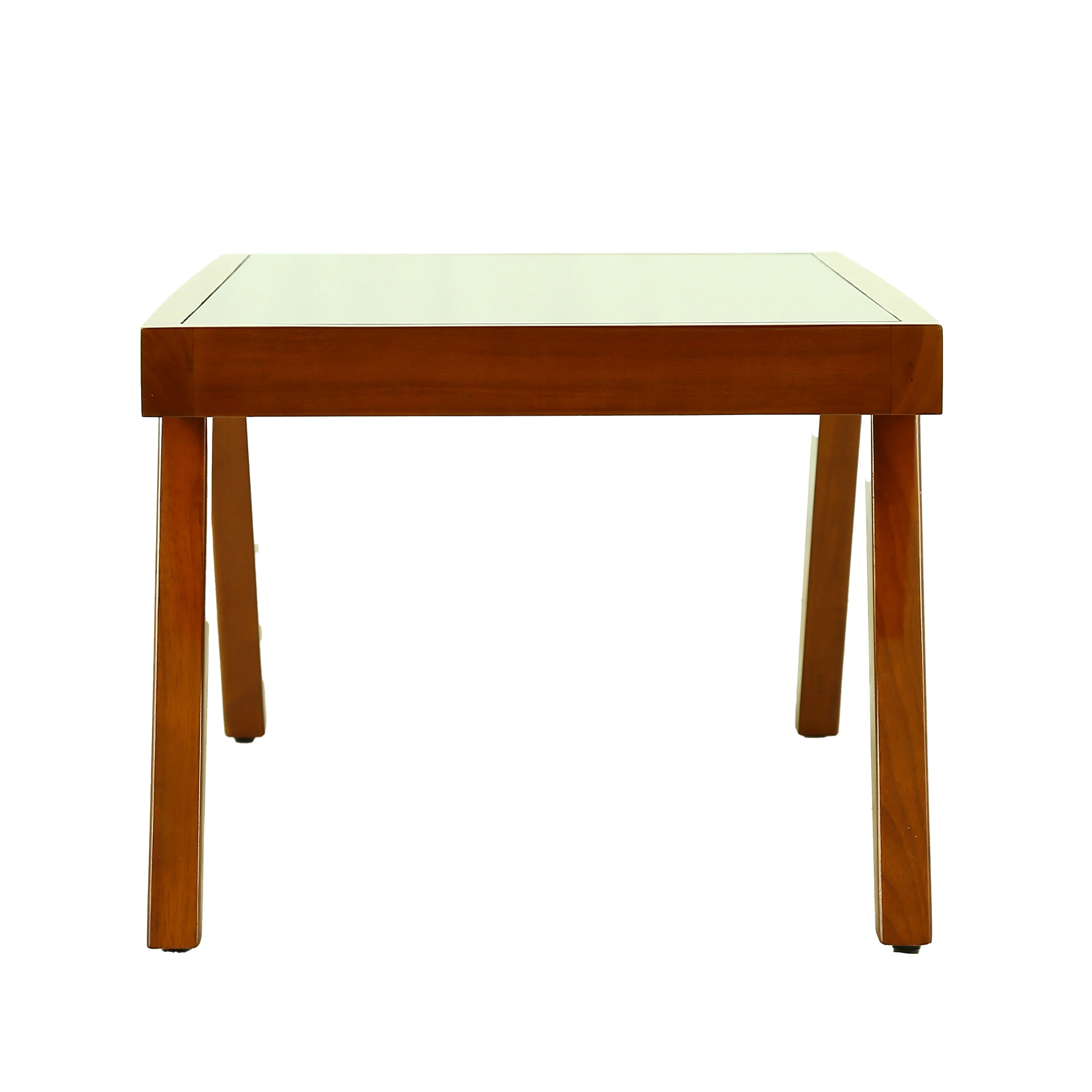 Chocolate Coffee table with Glass Top By Stories - Image 5