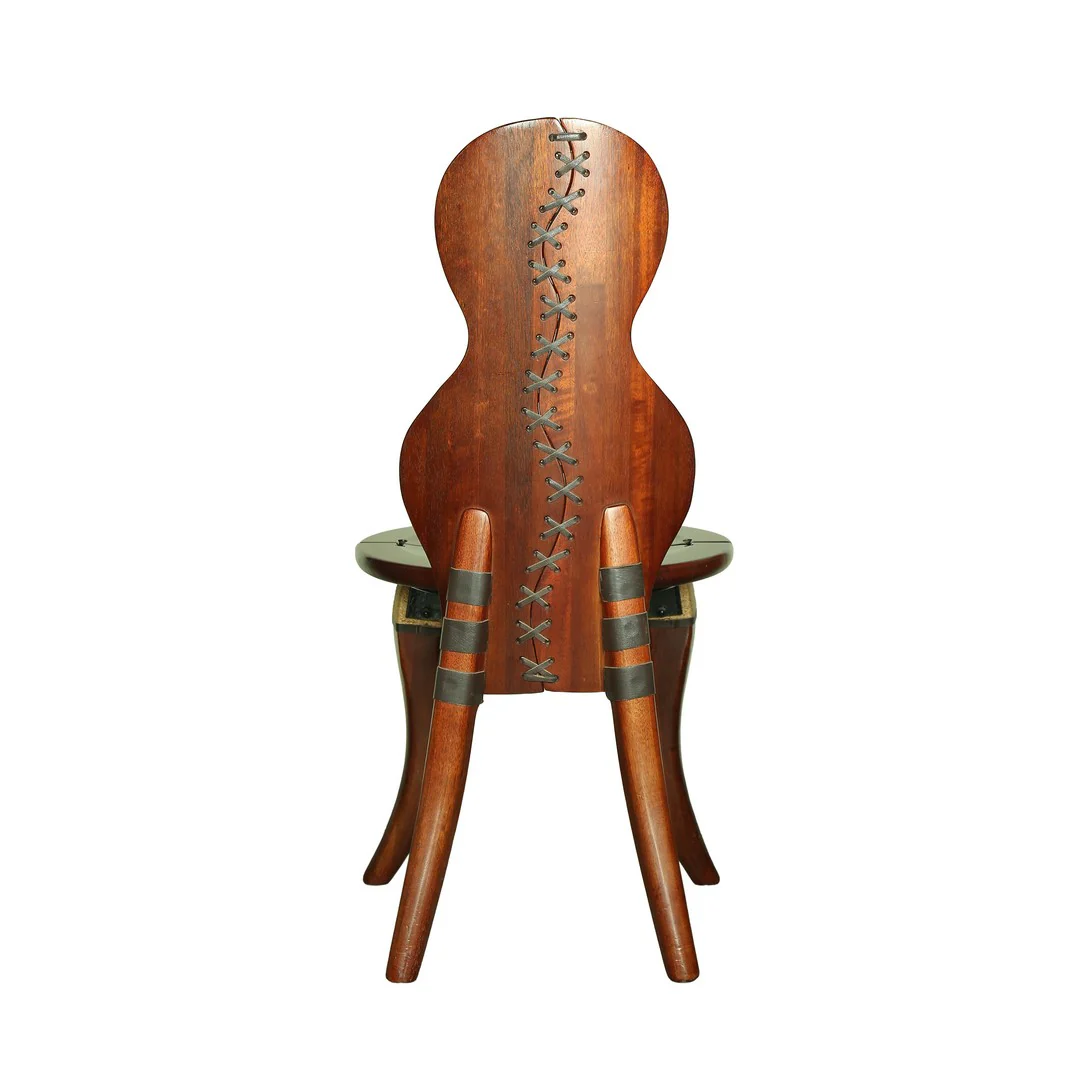 Wooden Dining Chair By Stories - Image 4