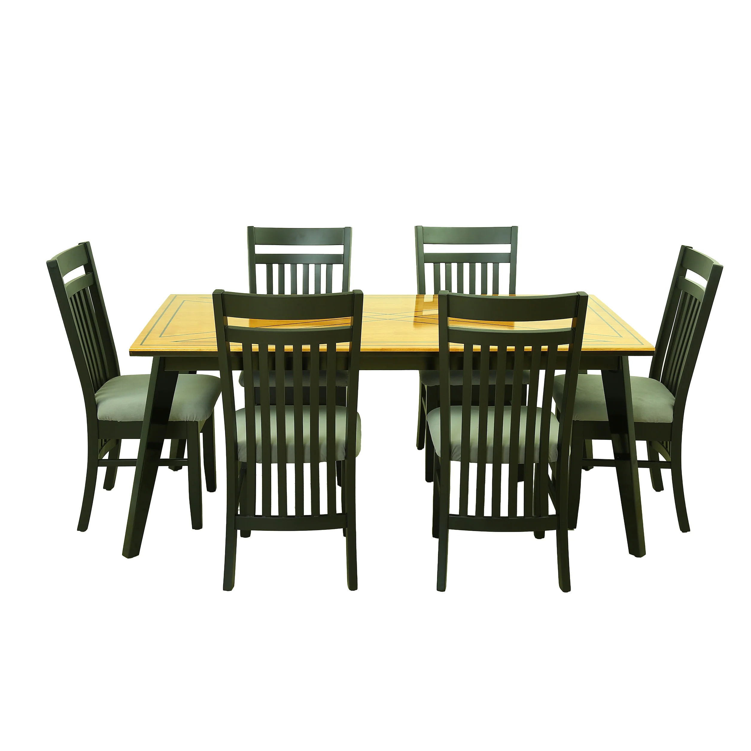Dark Walnut 6 Seater Dining Table By Stories - Image 4