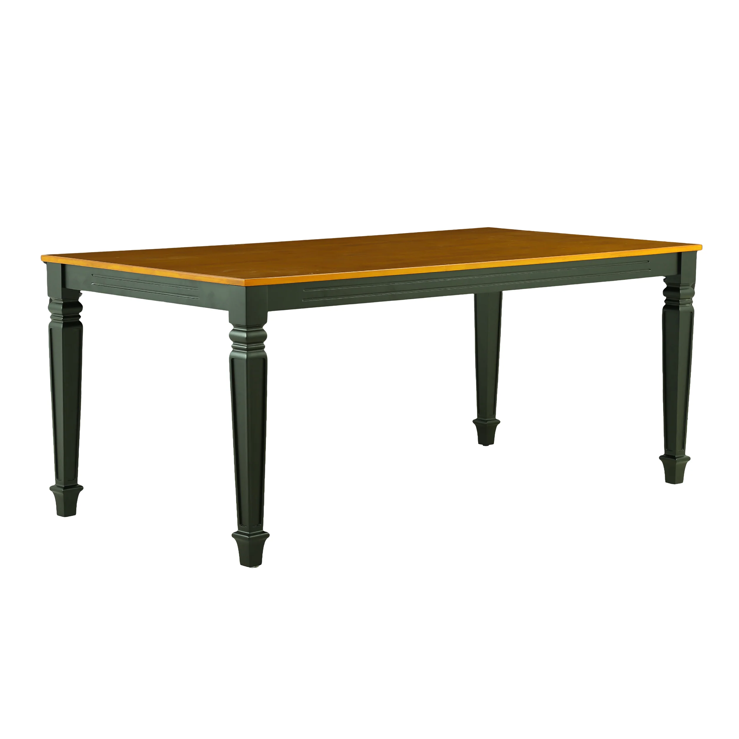Dark Walnut 6 Seater Dining Table - Image 4