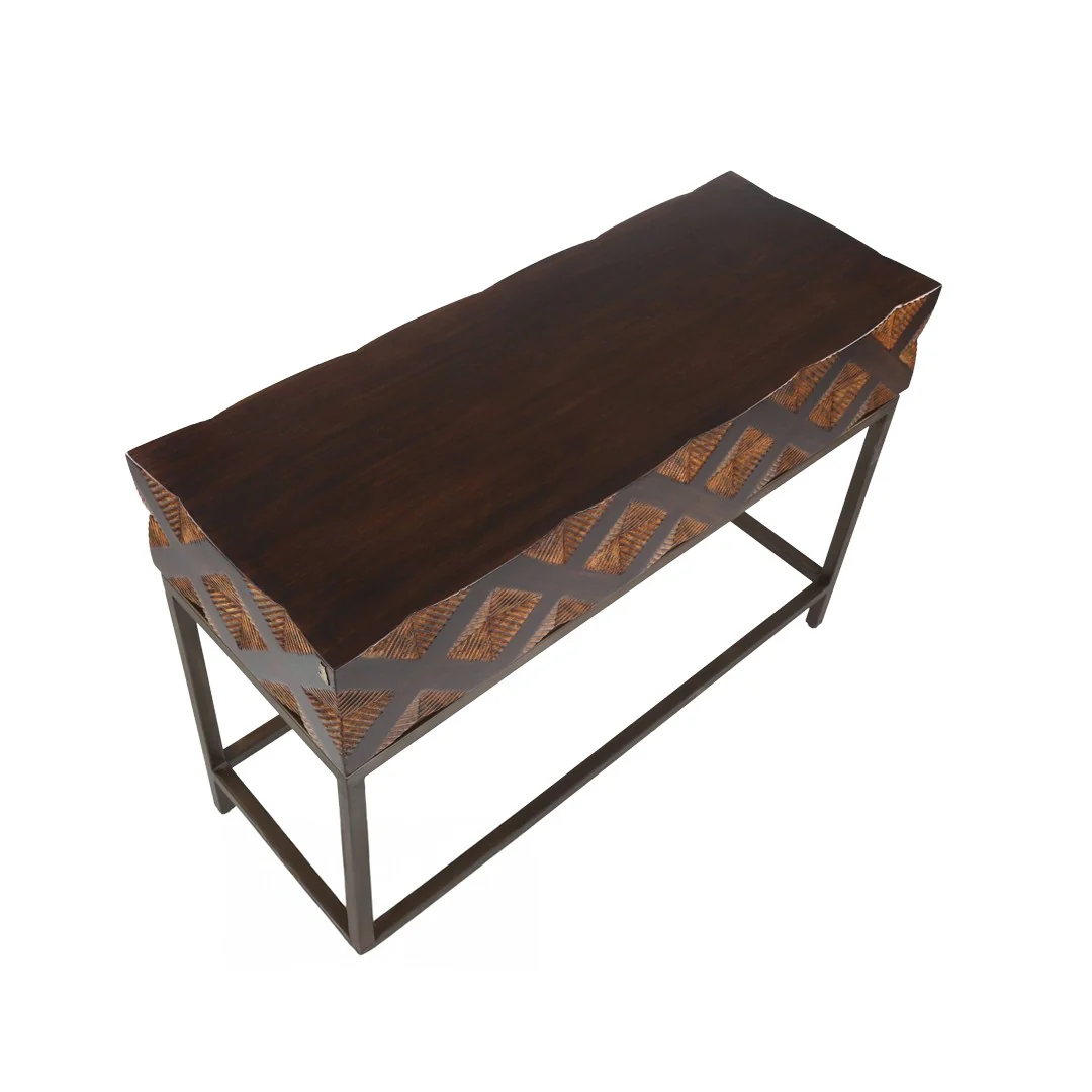 Carved Console Table By Stories - Image 3