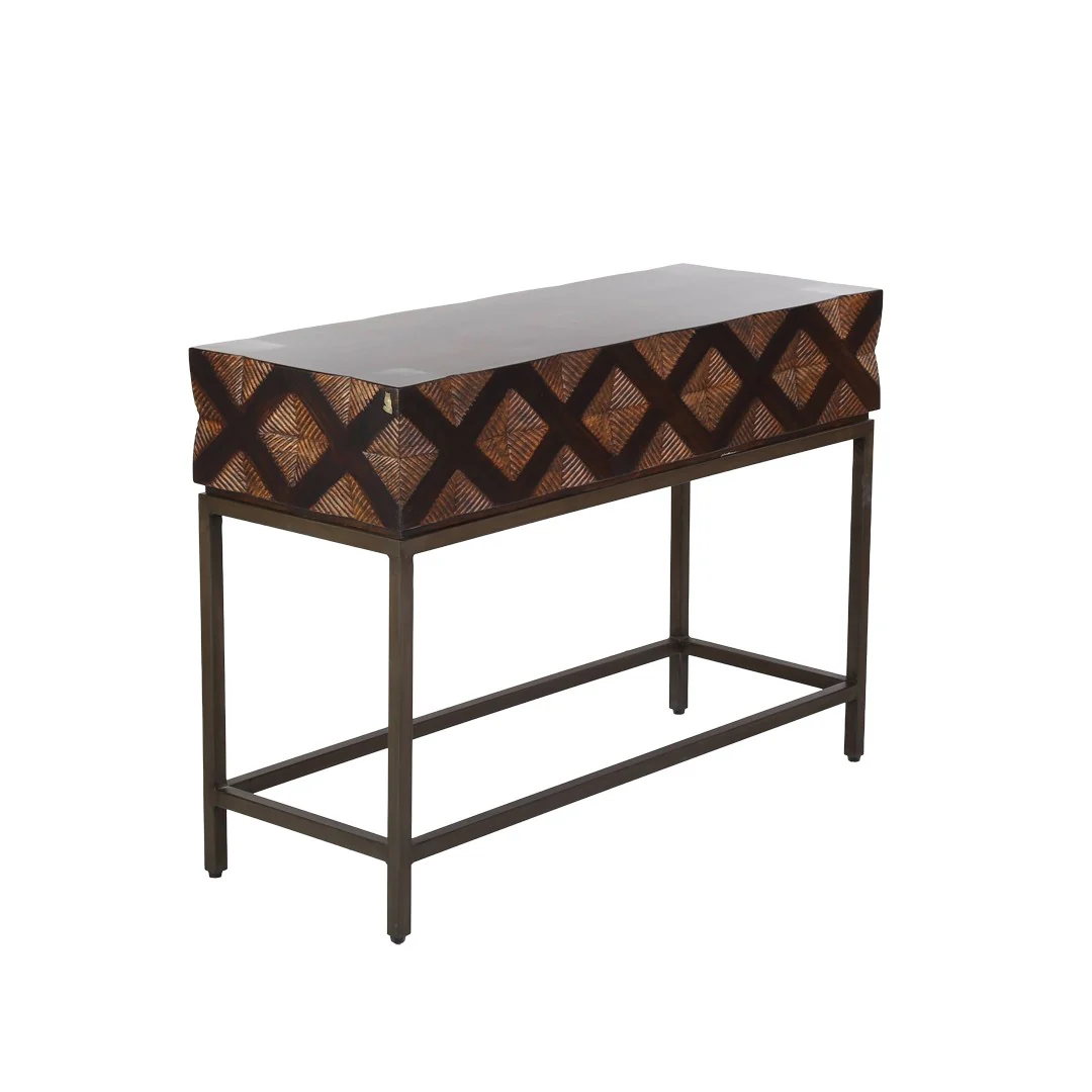 Carved Console Table By Stories - Image 4