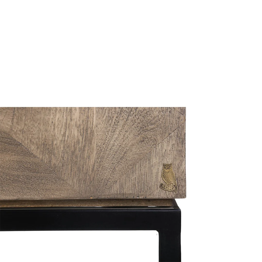 Mango Wood Console Table with Iron base By Stories - Image 4