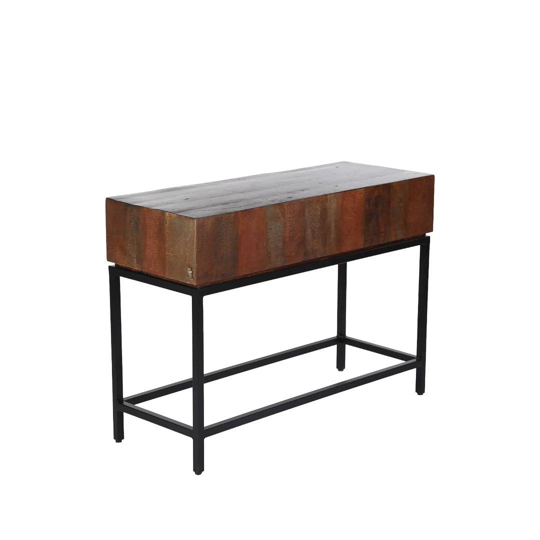 Mango Wood Compact Console Table By Stories - Image 3