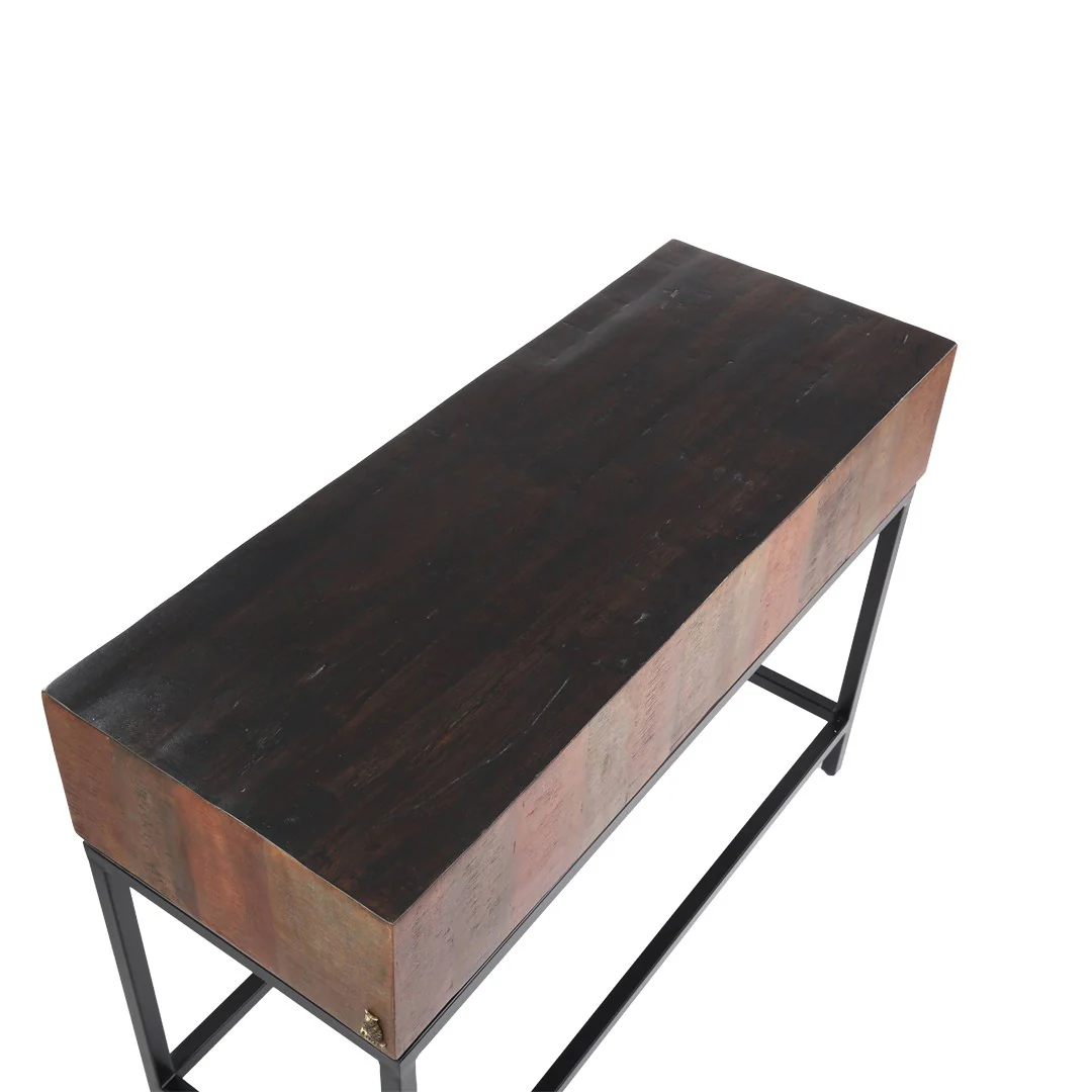 Mango Wood Compact Console Table By Stories - Image 5