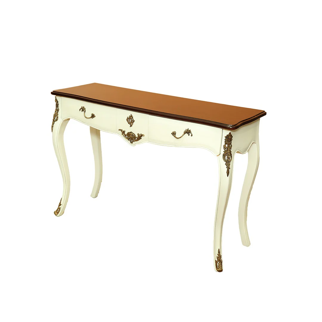 White Hallbert Console Table By Stories - Image 5