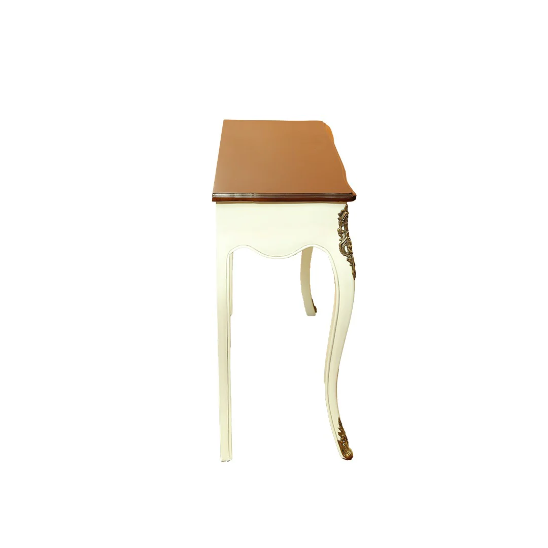 White Hallbert Console Table By Stories - Image 7