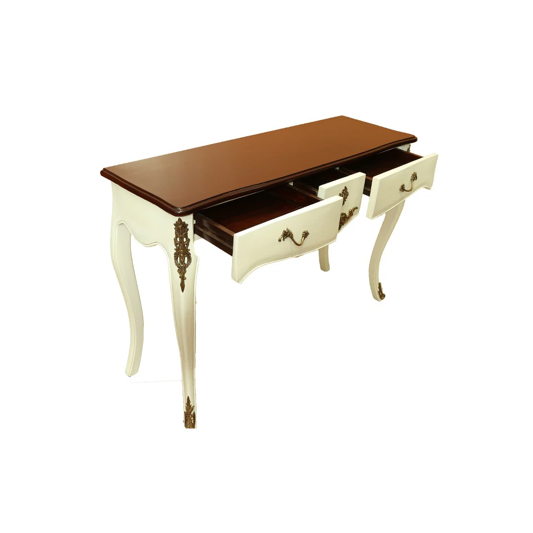 White Hallbert Console Table By Stories - Image 8