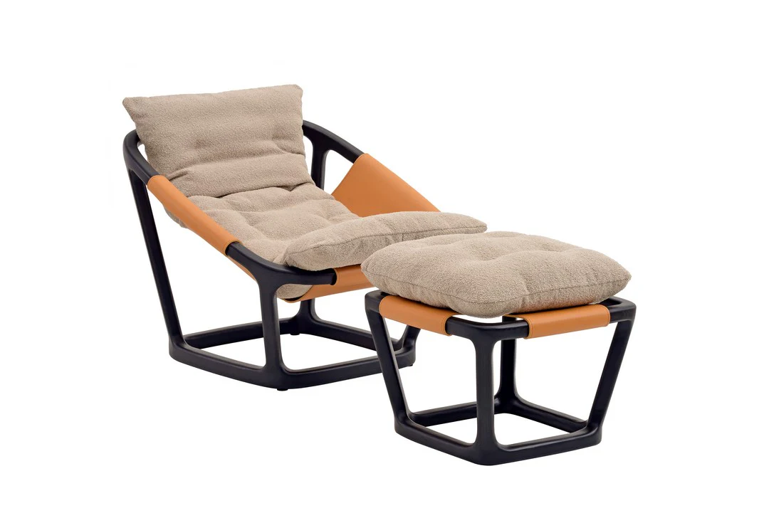 Honesty Leisure Chair with Foot Stool By Stories - Image 2