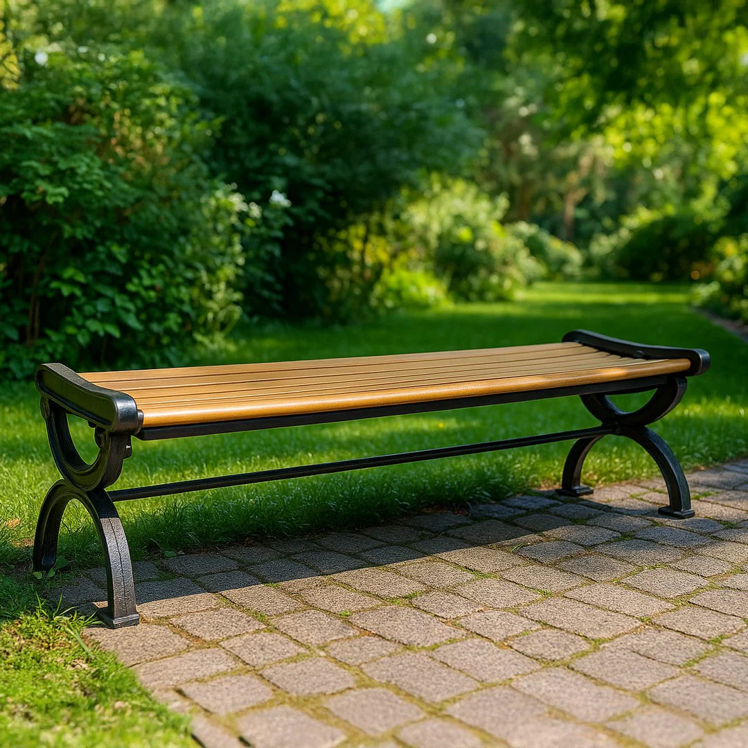 Wooden Outdoor Bench By Stories