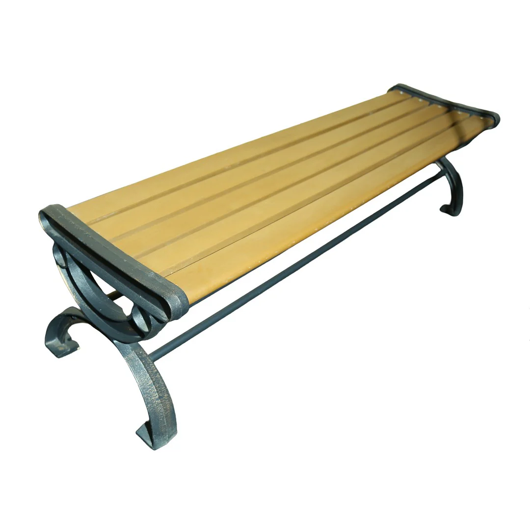 Wooden Outdoor Bench By Stories - Image 5
