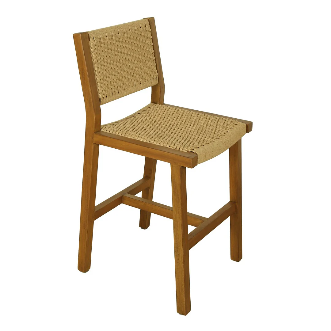Isabel Bar Chair In Mahogany Wood By Stories - Image 6