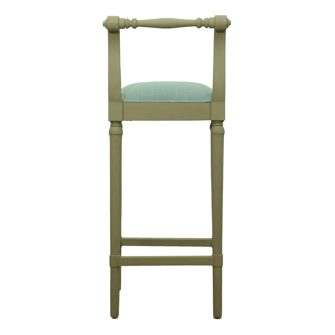 Iyara Bar Chair In Mahogany Wood By Stories - Image 5