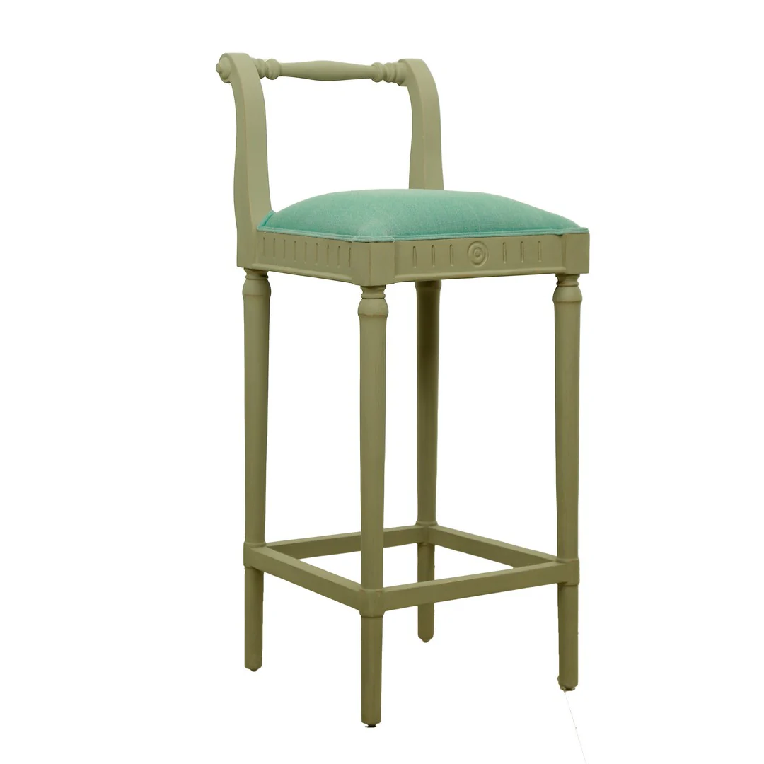 Iyara Bar Chair In Mahogany Wood By Stories - Image 6