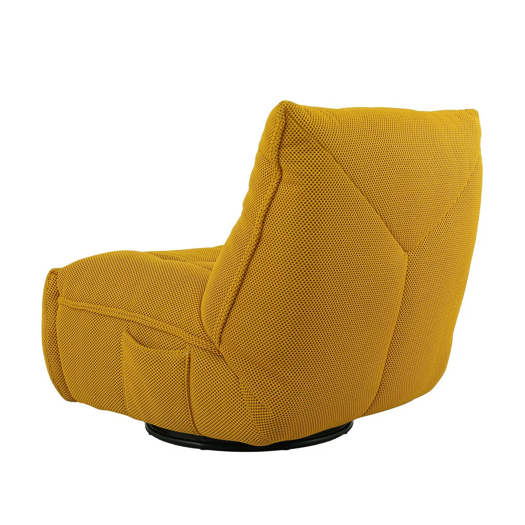 Yellow Karl Manual 1 Seater Recliner Swivel Glider - Image 4