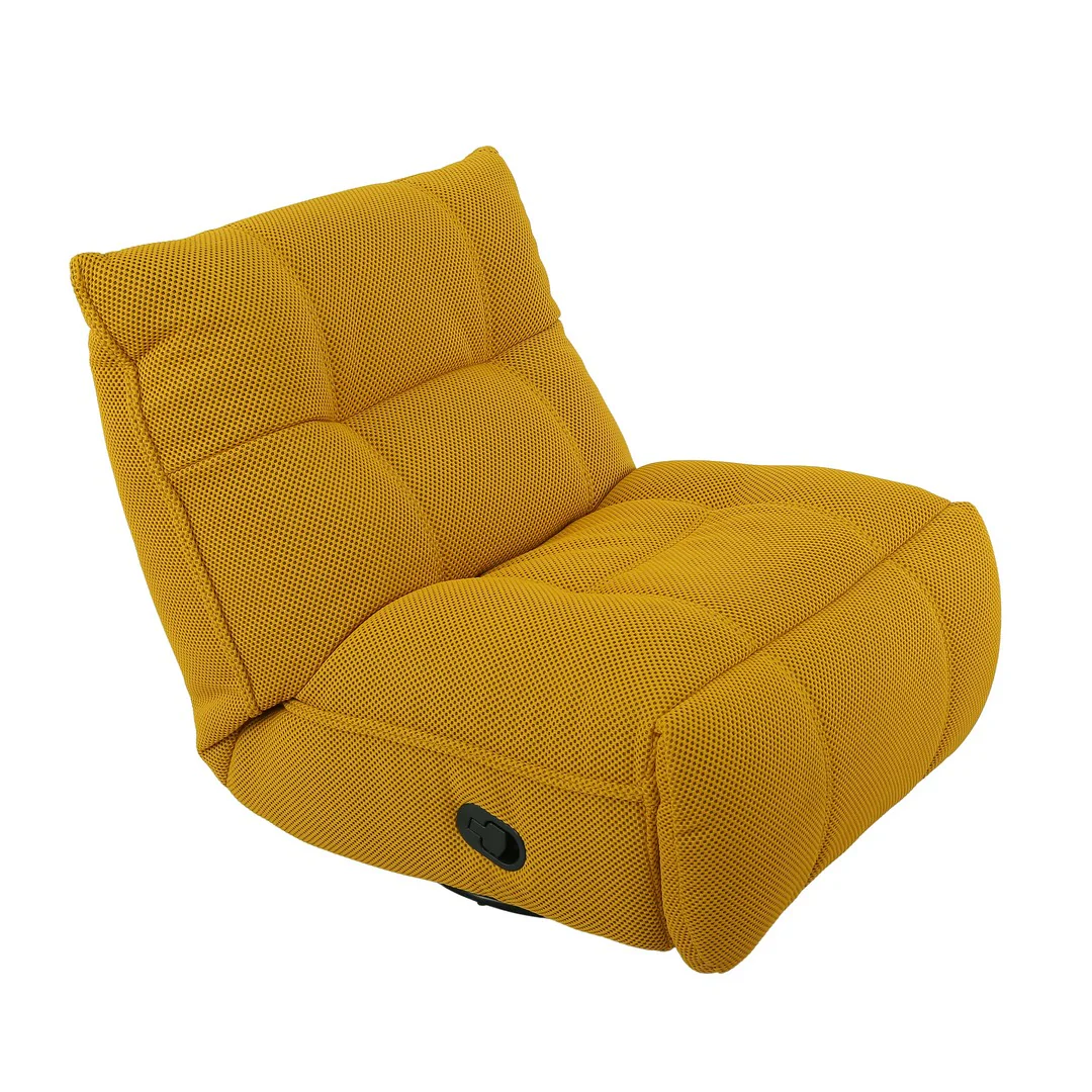 Yellow Karl Manual 1 Seater Recliner Swivel Glider - Image 6