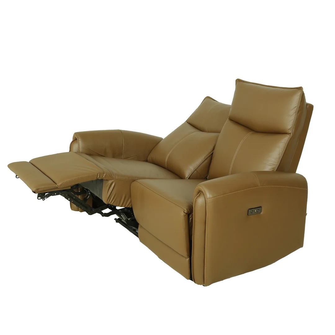 Motorized 2 Seater Recliner Sofa [Leather] By Stories - Image 5