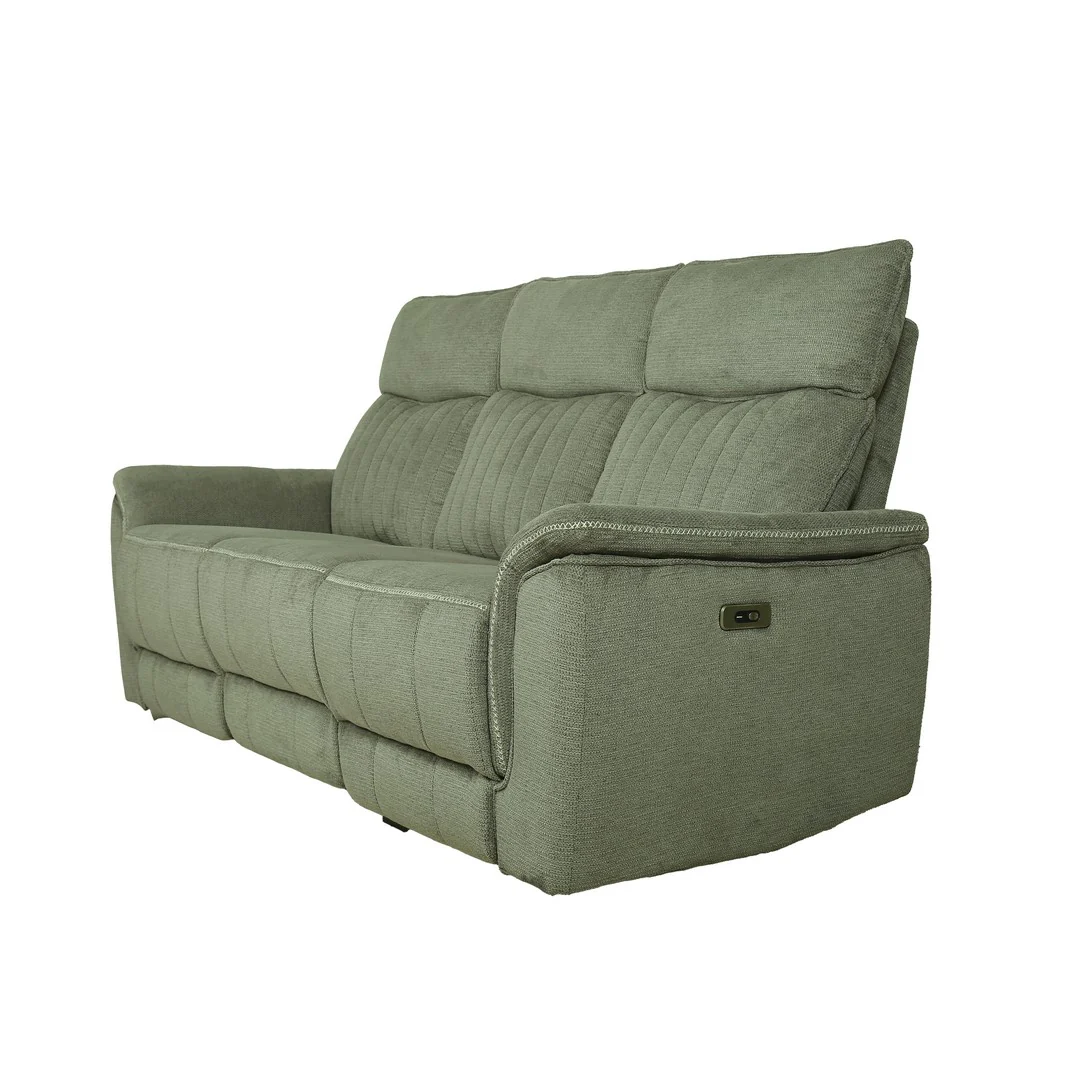 Motorized 3 Seater Recliner Sofa [Fabric] By Stories - Image 5