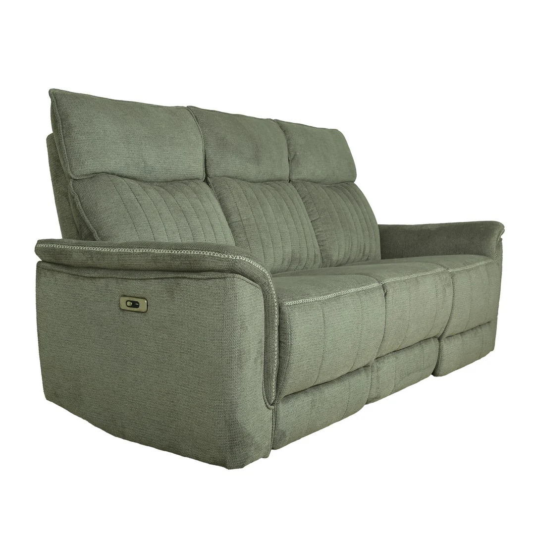 Motorized 3 Seater Recliner Sofa [Fabric] By Stories - Image 8