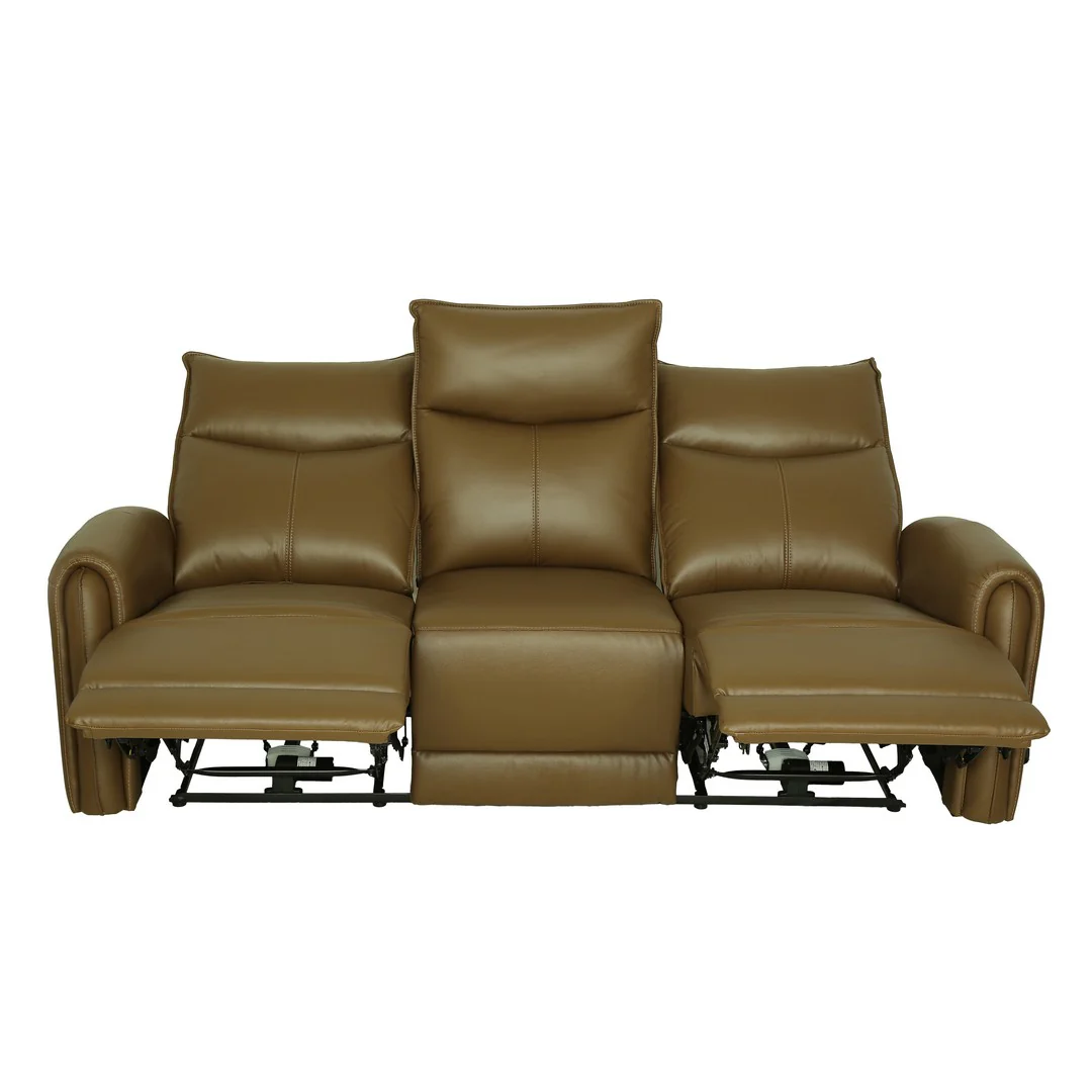 Motorized 3 Seater Recliner Sofa [Leather] By Stories - Image 3