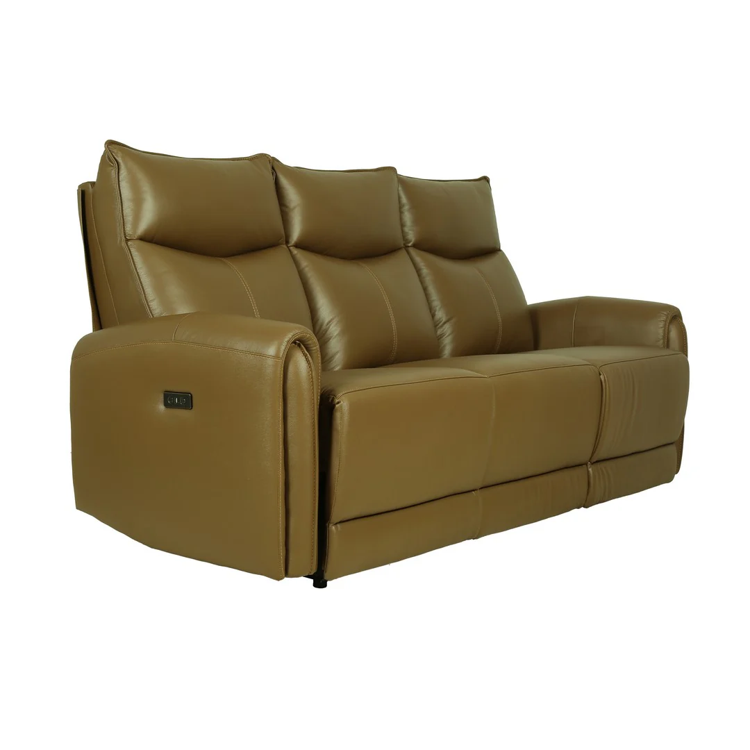 Motorized 3 Seater Recliner Sofa [Leather] By Stories - Image 7