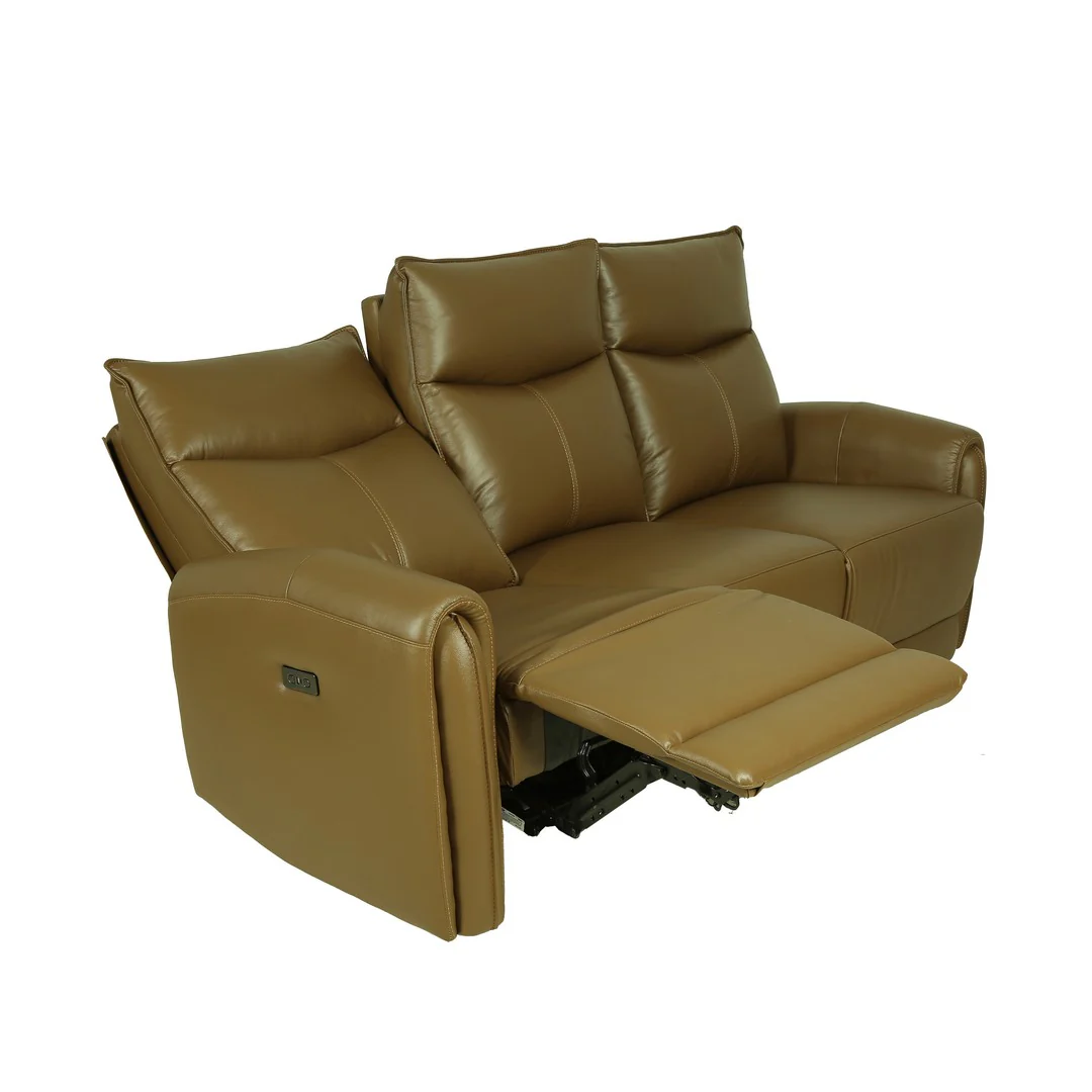 Motorized 3 Seater Recliner Sofa [Leather] By Stories - Image 8
