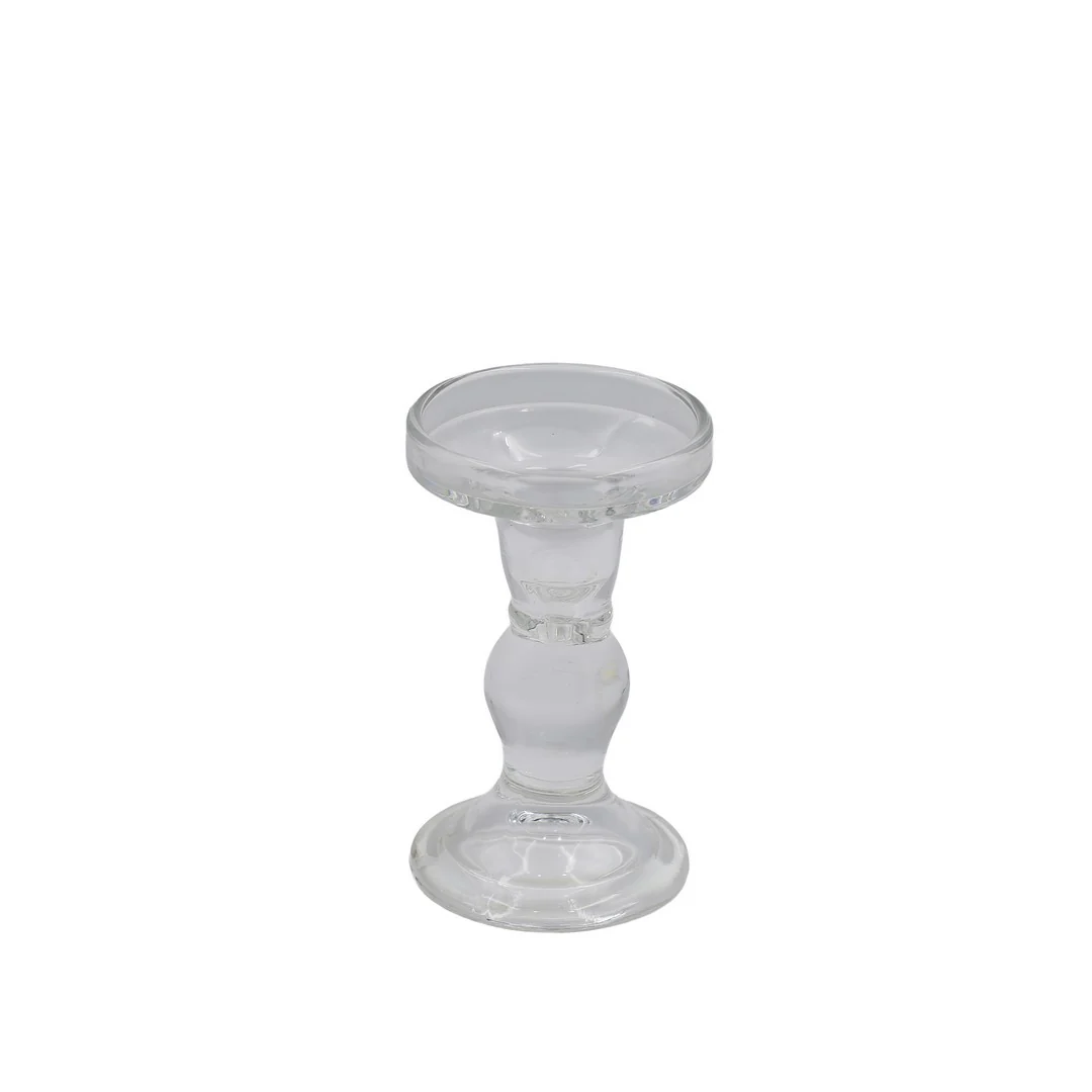 Large Glass Candle Holder By Stories - Image 3