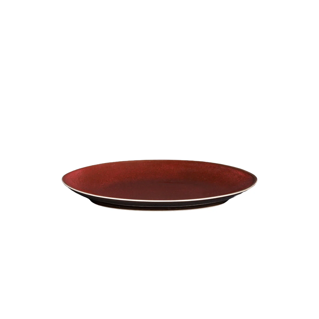 Red Oval Plate By Stories - Image 3