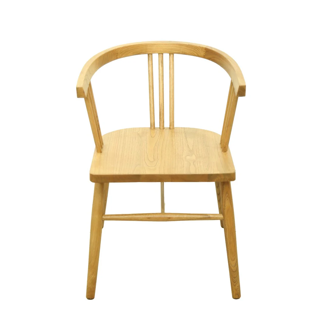 Serena Arm Chair With Wooden Seat By Stories - Image 2