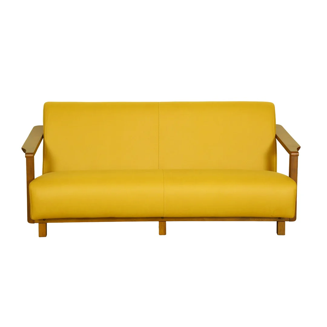 Yellow Sisca 3 seater Sofa [Fabric] By Stories - Image 4