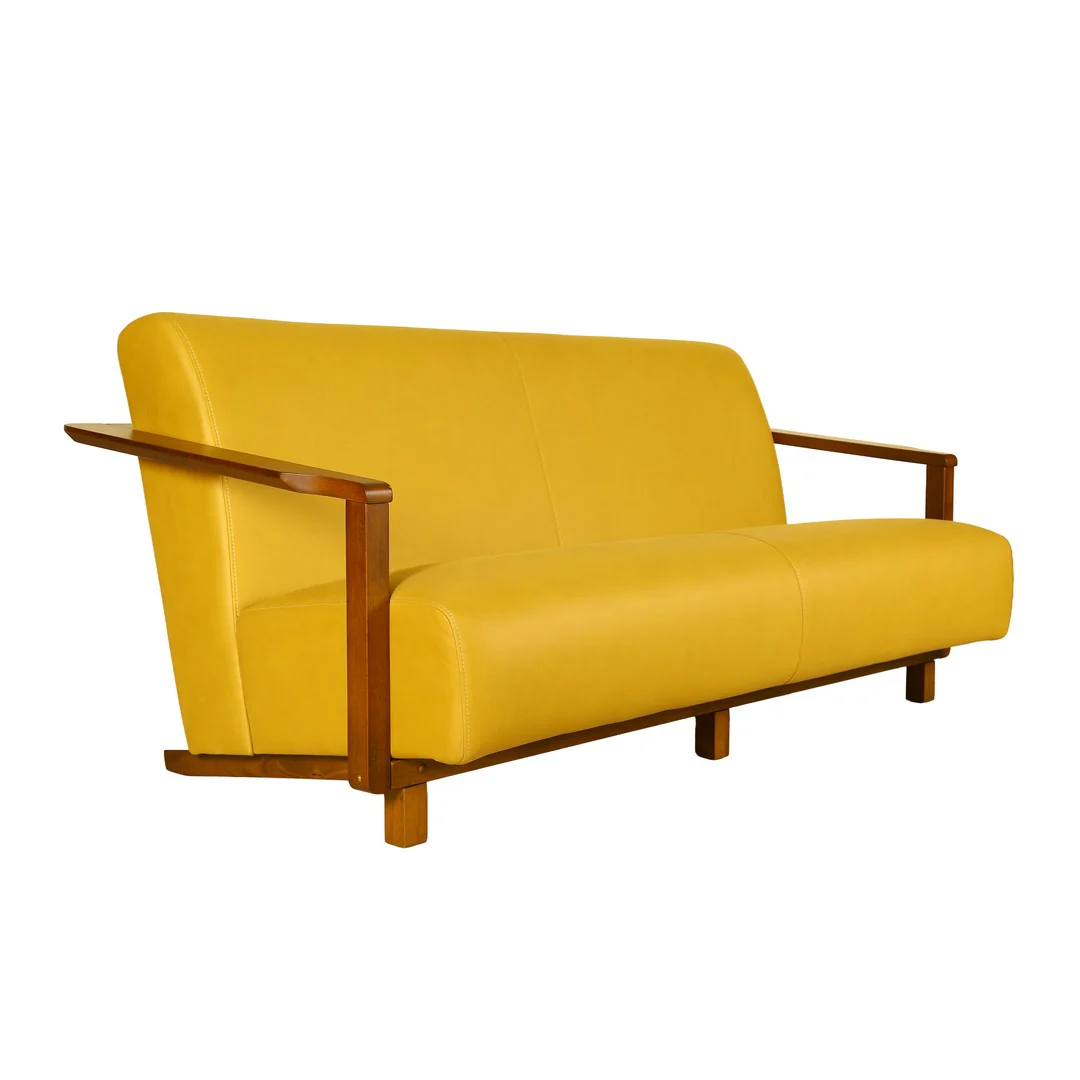 Yellow Sisca 3 seater Sofa [Fabric] By Stories - Image 7