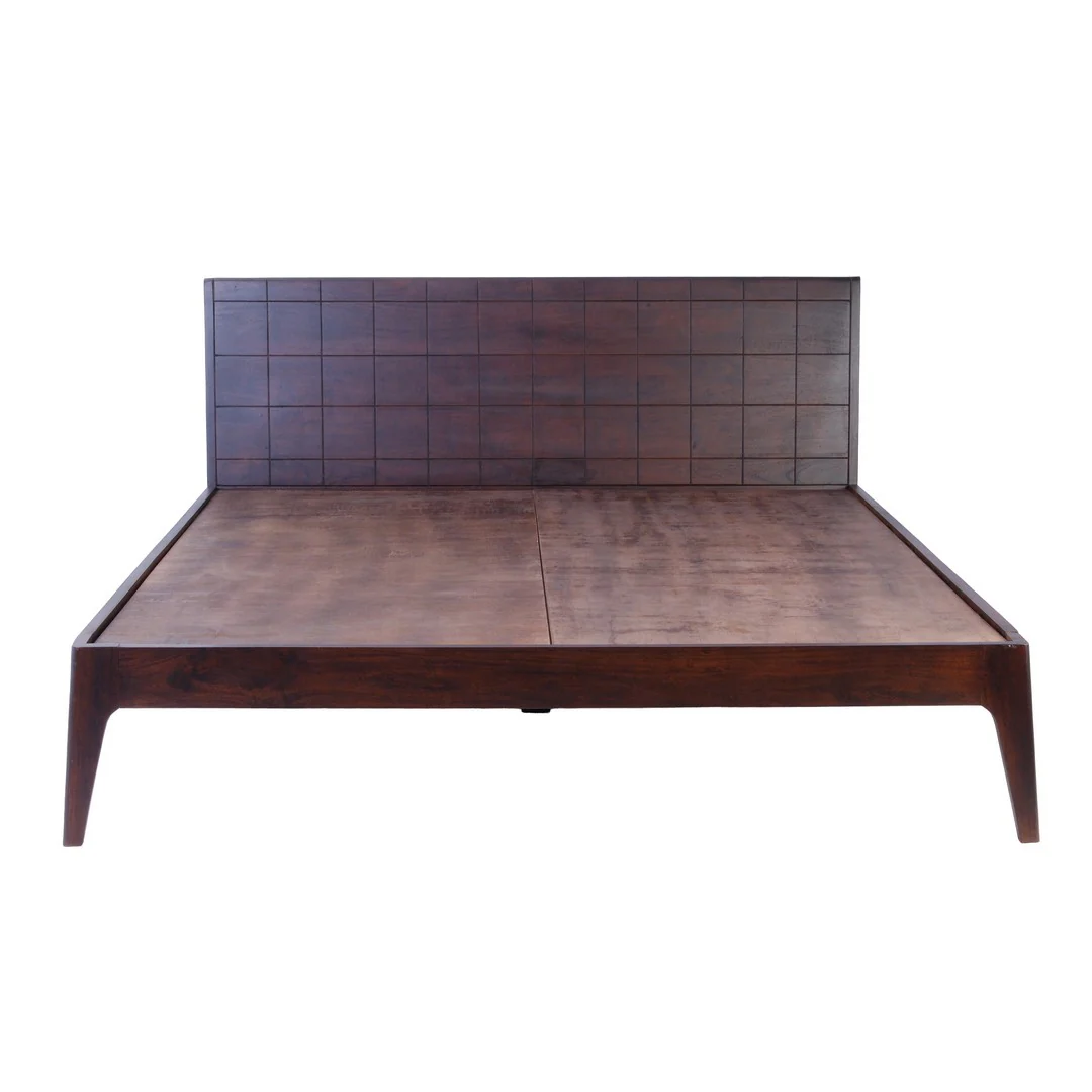 Dark Brown Acacia Wood Cot By Stories - Image 3