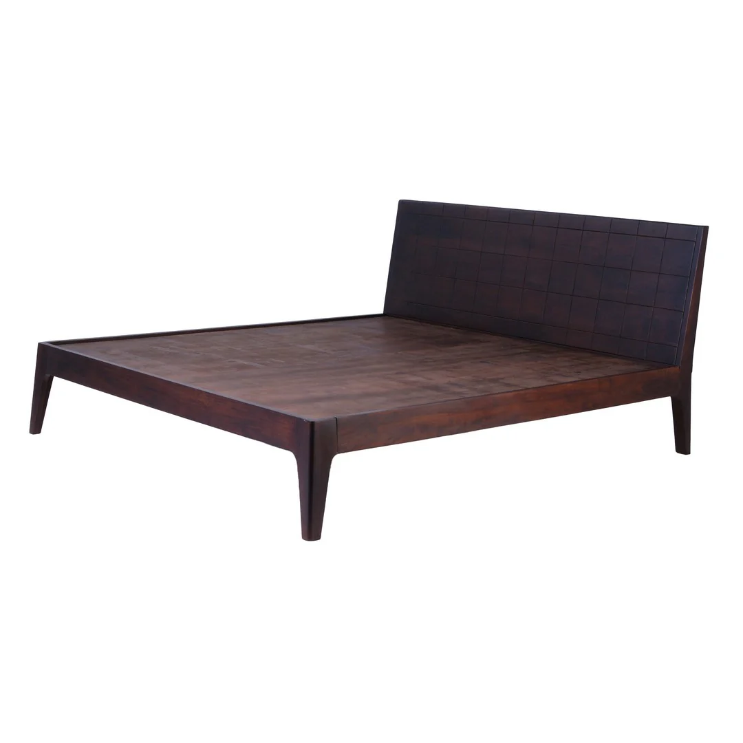 Dark Brown Acacia Wood Cot By Stories - Image 4