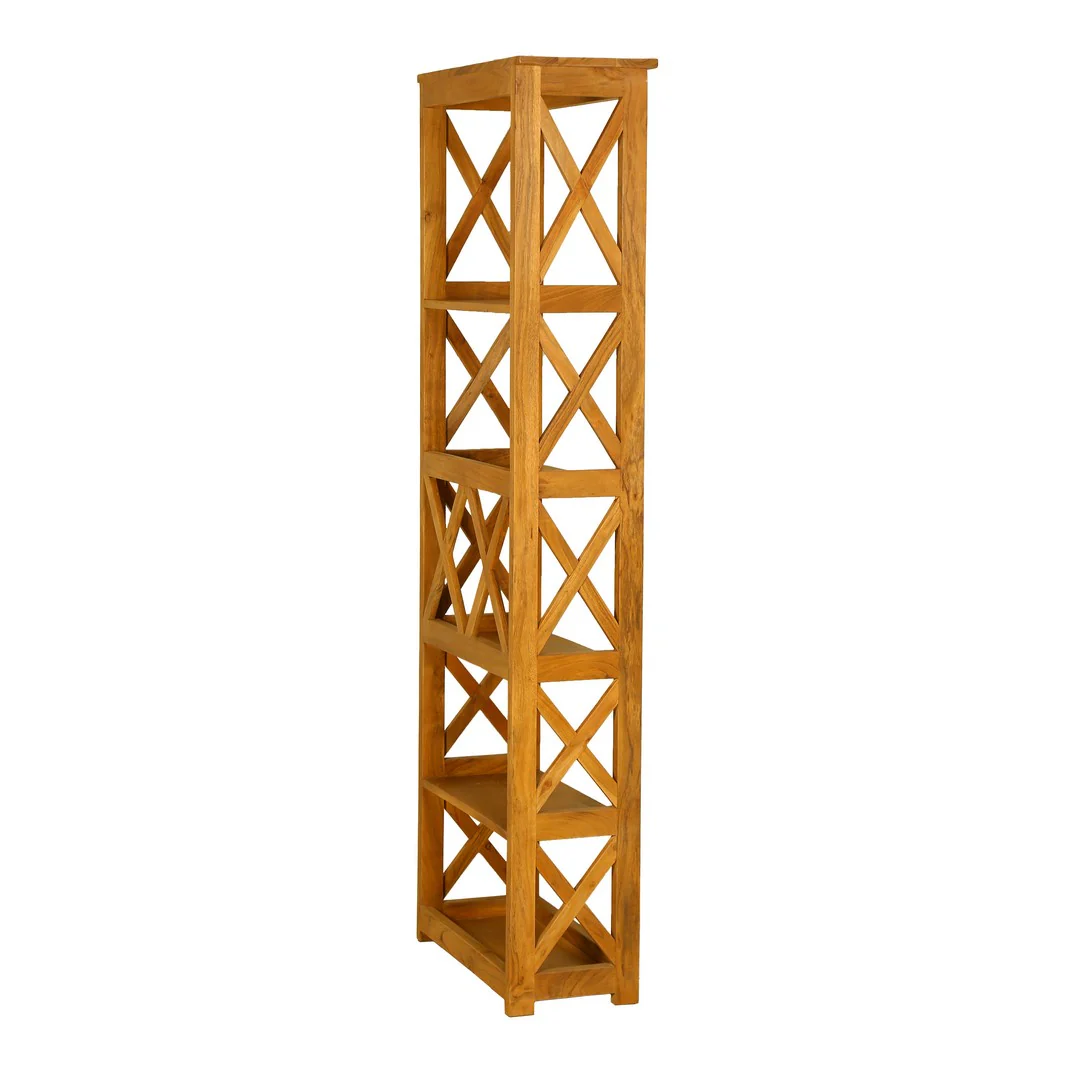 Acacia Wood Open BookCase By Stories - Image 5