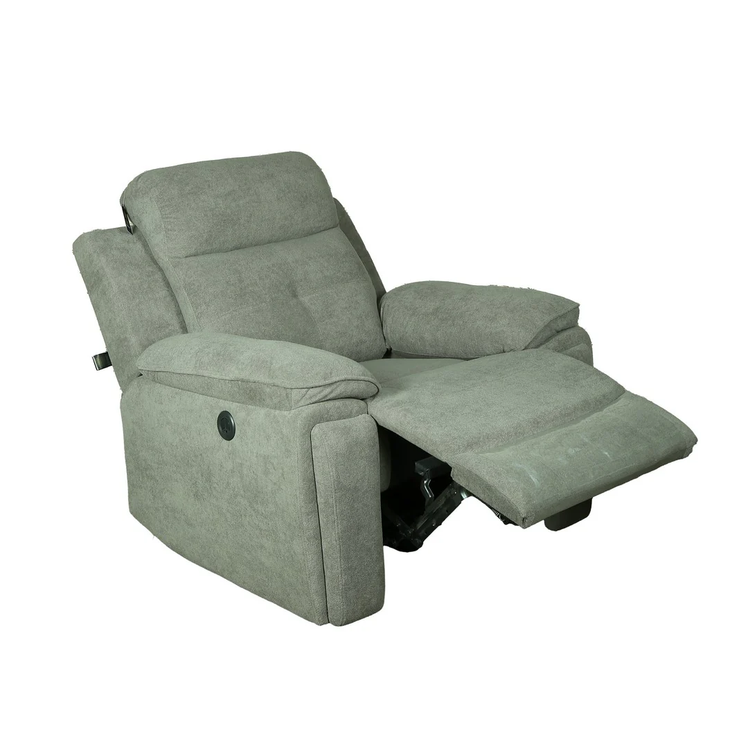 Tierra Motorized 1 Seater Recliner Sofa [Chenille Boucle Fabric] By Stories - Image 8