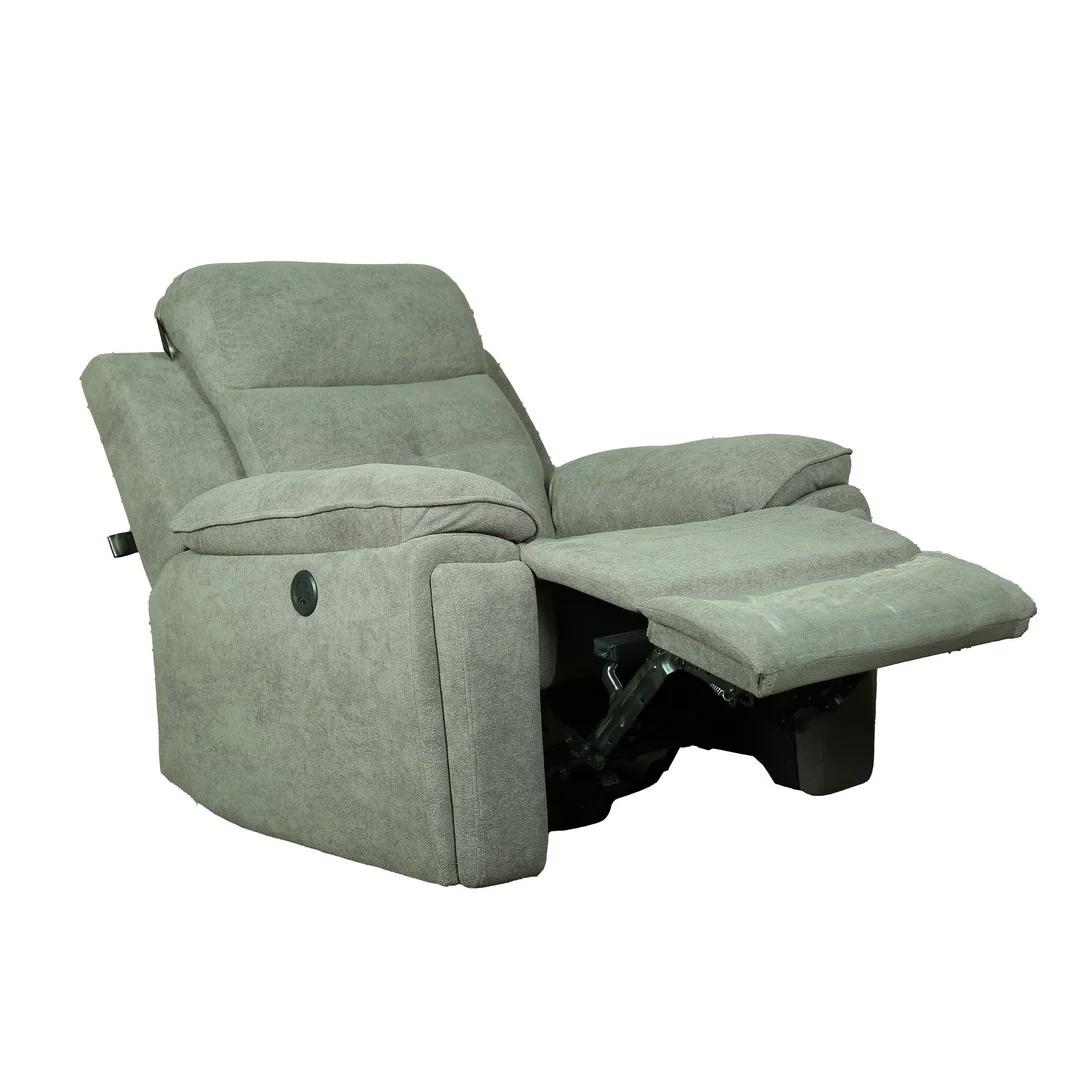 Tierra Motorized 1 Seater Recliner Sofa [Chenille Boucle Fabric] By Stories - Image 9
