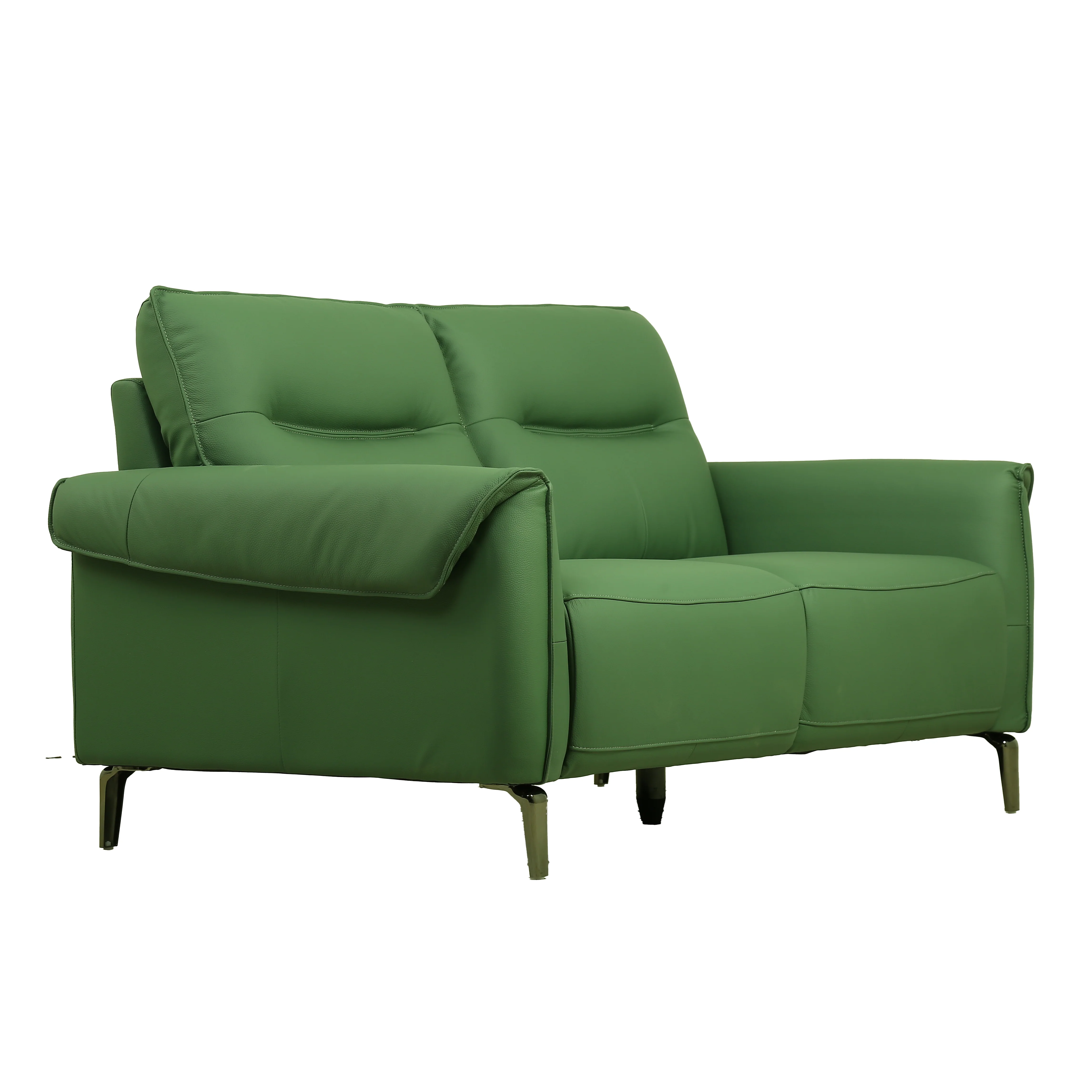 Green Velisse 2 Seater Sofa [Artificial Leather] By Stories - Image 6