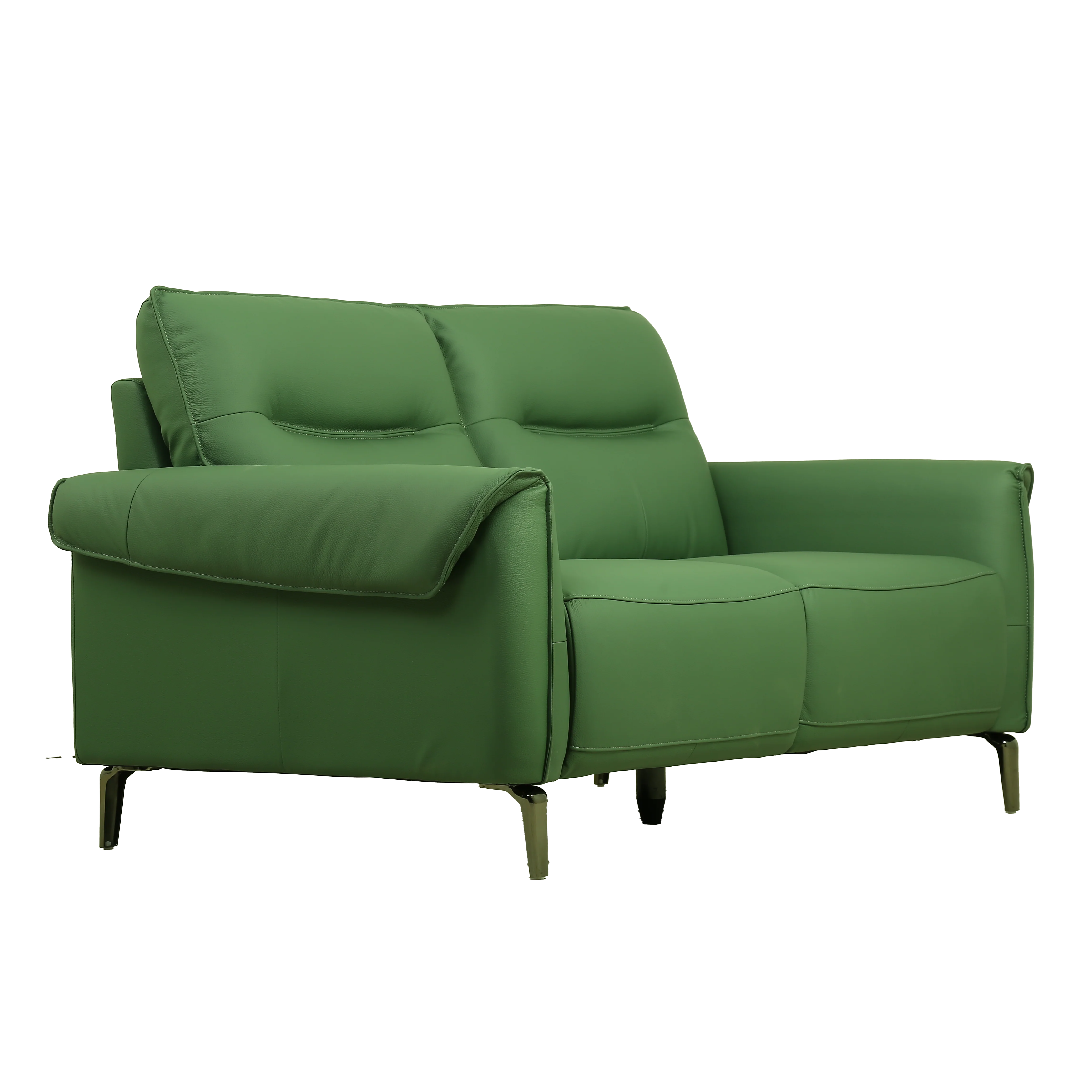 Green Velisse 2 Seater Sofa [Artificial Leather] By Stories - Image 7