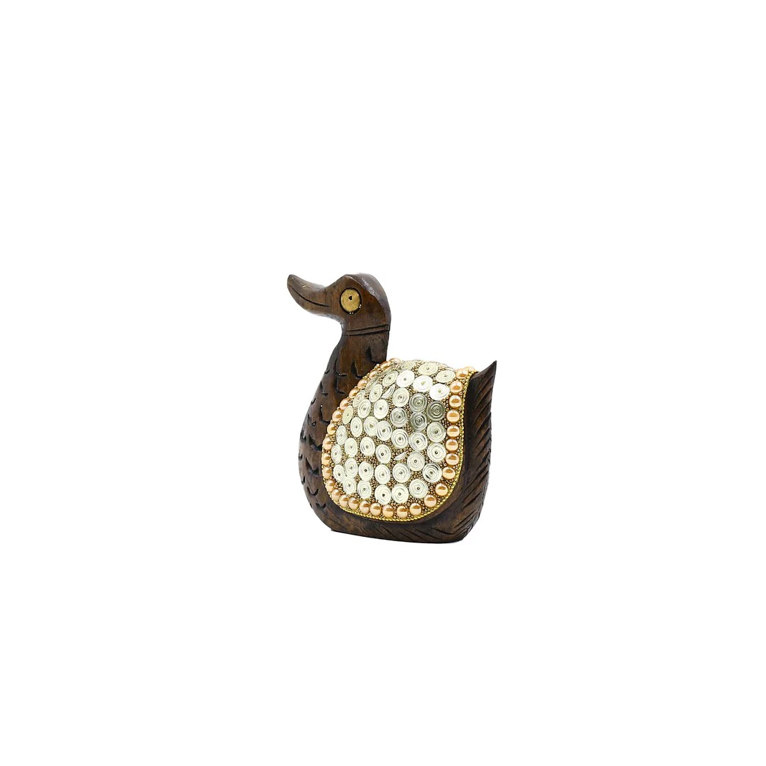 Wooden Duck Golden Spiral Work By Stories - Image 3
