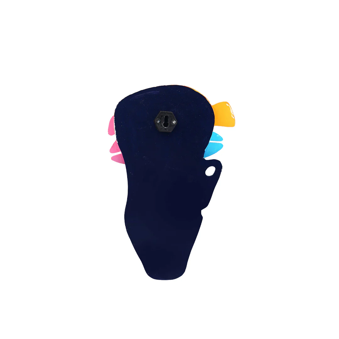 Wooden Mask Painted By Stories - Image 3